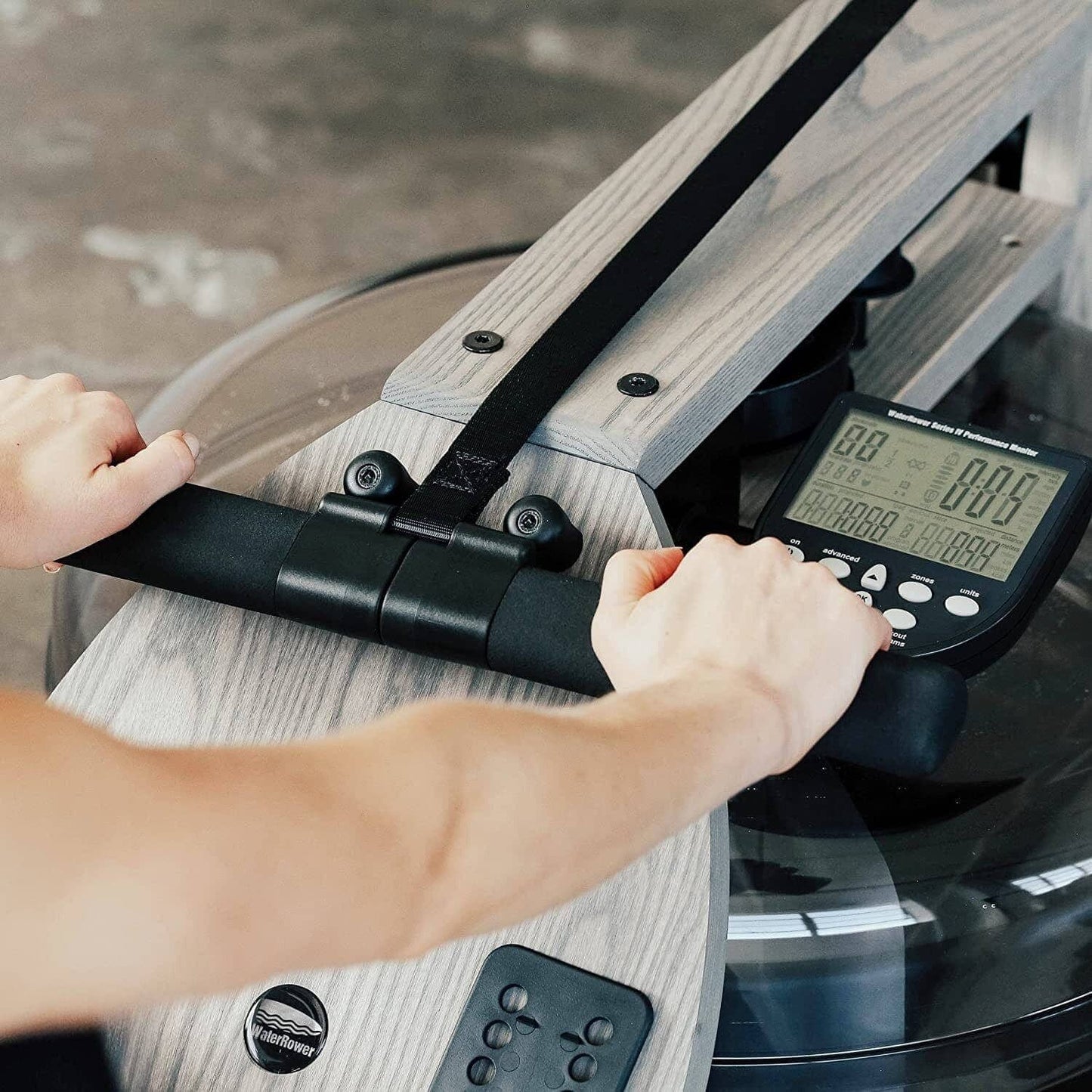 WaterRower Driftwood A1 Studio Rowing Machine Rowing Machines WaterRower