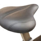 Gray padded seat with stitching detail on California Fitness UB30 upright exercise bike