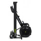 Concept2 RowErg indoor rowing machine with black frame, tall vertical rail, and round black flywheel with yellow center logo 