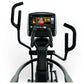 Matrix A50 Ascent Trainer elliptical with digital touchscreen display and black handlebars on white background