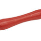 Red foam barbell pad with ergonomic grip, designed to cushion Olympic bars during squats and bench press exercises