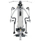 Hoist V4-Select Home Gym with silver frame, black handles, and black seat, overhead view on white background