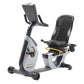 Hoist Lemond RT recumbent exercise bike with white and gray frame, black mesh seat, and digital display on white background