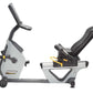 Hoist Lemond Series RT recumbent exercise bike with white and gray frame, black handlebars and footrest, on white background