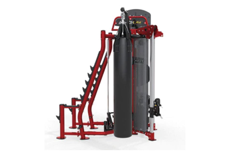 Hoist MCS-8005 Motioncage Studio Package with red frame and black central column on white background