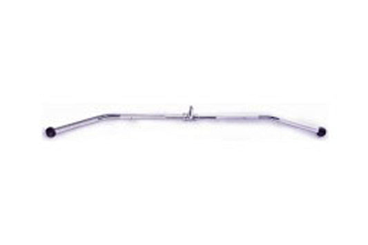 Warrior Revolving 48" Solid Lat Bar with black rotating end caps on white background