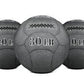 Three gray textured slam balls labeled 20 LB, 30 LB, and 10 LB on white background