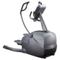 Octane LateralX elliptical machine with gray and black frame, dual handles, and footplate on white background