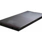 Black vinyl landing mat with thick padded edges on white background