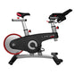 Life Fitness LifeCycle GX stationary exercise bike with black frame, red flywheel, gray accents, and adjustable seat and hand
