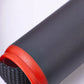 Lifeline Max Flex resistance band with red rubber grip handle and black mesh strap detail, flat lay on white background