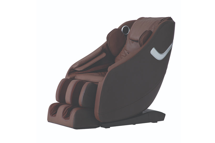 Lifesmart 3D Zero Gravity massage chair in brown and black with full body scanning, shown on white background