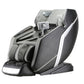 Lifesmart Nova 4D Zero Gravity Massage Chair in gray and black with white accents, featuring rollers and arm supports on whit