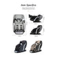 Lifesmart Nova 4D zero gravity massage chair in gray and black with multiple angle views showing dimensions and recline posit