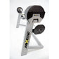 MX80 gray and black adjustable dumbbell system with rapid change mechanism and curved curl bar attachment on white background