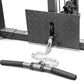 Marcy Smith Machine home gym with diamond plate footplate, black foam handlebar, and chain attachment on white background