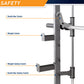 Safety features diagram of Marcy Smith Machine showing Smith Bar Catch, Weight Catch, Weight Safety Catch, and Smith Bar Safe