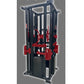 Marpo Magrack home gym functional training system with black frame and red mechanical components on gray background
