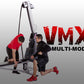 Marpo VMX 360 multi-mode rope training machine with two users demonstrating exercise positions on white background
