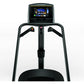 Matrix C50 Climbmill with black frame, digital display screen, and dual climbing handles on white background