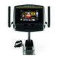 Matrix R30 recumbent exercise bike with touchscreen display, black frame, and dual handles on white background