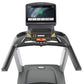 Matrix T130 treadmill with black and gray frame, digital display console with green indicator light, and control panel with y