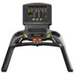 Matrix T130 treadmill with black frame, digital display console with yellow and orange accent buttons, and LED readout screen