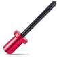 Warrior Mini Olympic Barbell with hot pink metallic sleeve and black shaft on white background
