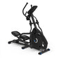 Black Nautilus E616 elliptical machine with dual handles, foot pedals, and digital display on white background