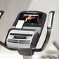 NordicTrack Commercial VU 19 upright exercise bike with black and silver console, touchscreen display, and dual handles again