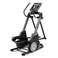 NordicTrack FS14i elliptical with gray frame, black pedals and handlebars, digital display console, and cable attachment on w