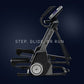 NordicTrack FS14i elliptical machine with black frame, dual foot pedals, and digital display console on dark background