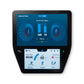 NuStep UE8PRO upper body ergometer with dual touchscreen displays showing balanced power metrics, current wattage, and workou