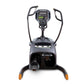 Black and gray Octane Fitness LX8000 LateralX elliptical machine with digital touch screen console, dual handles, and orange 