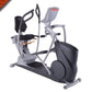 Octane xR6x seated elliptical with gray frame, black seat and pedals, dual handles, and digital console on white background