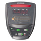 Gray Octane xR6x seated elliptical machine with red accent bar, digital display showing fitness metrics, and green control bu