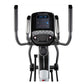 ProForm Carbon EL elliptical machine with dual handles, digital display screen, and pedals on white background