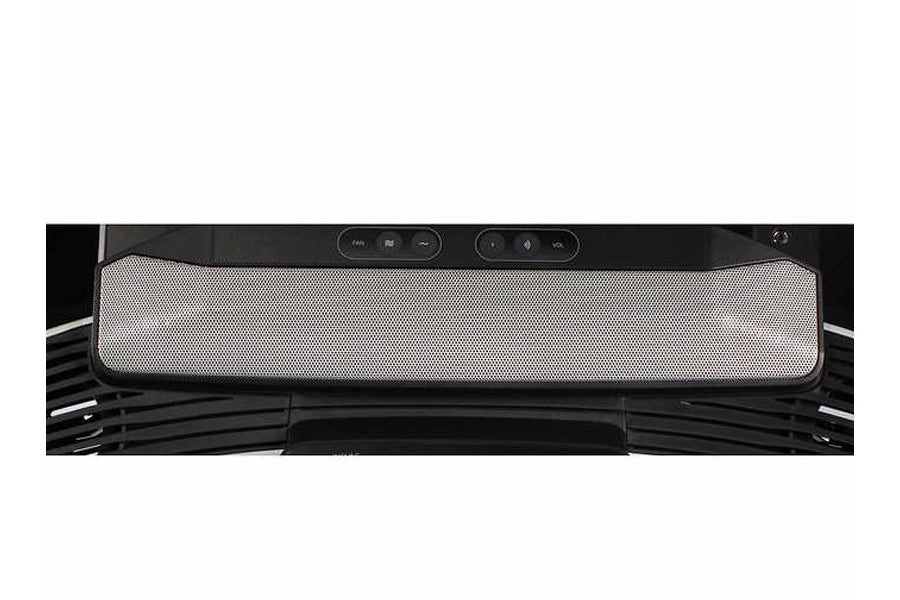ProForm Trainer 12.0 treadmill display console with white mesh panel and black control buttons, front view