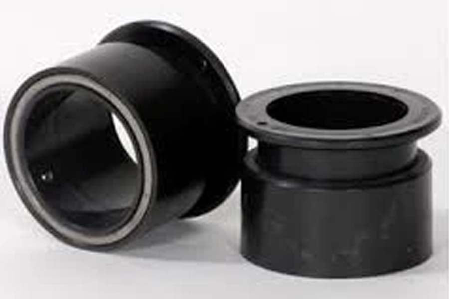 Black quick-release weightlifting collars with metal locking ring, shown as pair on white background