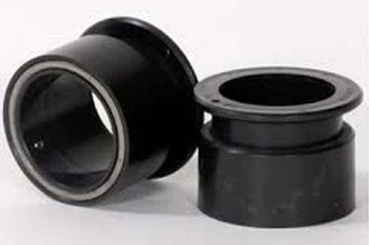 Black quick-release weightlifting collars with metal locking ring, shown as pair on white background