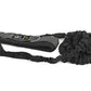 SKLZ Recoil 360° black training tool with padded shoulder strap and elastic cord, flat lay on white background