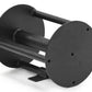 Warrior black rope pull attachment with dual circular plates and horizontal bar, mounted on white background