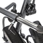 Close-up of BodyCraft SCT400g seated elliptical crosstrainer handlebars and frame in black and gray