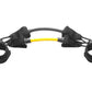 SKLZ Lateral Resistor Pro with black neoprene ankle cuffs and yellow resistance band on white background