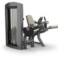 TRUE SPL-0200 seated leg curl machine with gray frame, black padding, and silver handles on white background