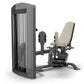 TRUE SPL-0400 leg press machine with gray frame, vertical cable stack on left, and beige padded seat and backrest on right, o