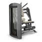 TRUE SPL-1400 Abdominal Crunch machine with gray frame, cream seat, and cable-driven resistance system on white background