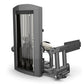 TRUE SPL-1600 Rotary Calf leg exercise machine with dark gray frame, vertical cable stack, and footplate attachment on white 