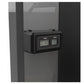 Black digital timer and rep counter display mounted on TRUE rotary calf machine frame