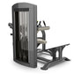 TRUE SPL-2000 hip thruster machine with black frame, weight stack, and beige padded seat on white background